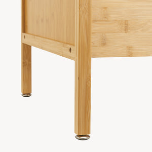 Garderobestativ Varanger 185x100x45 cm Bambus [en.casa]
