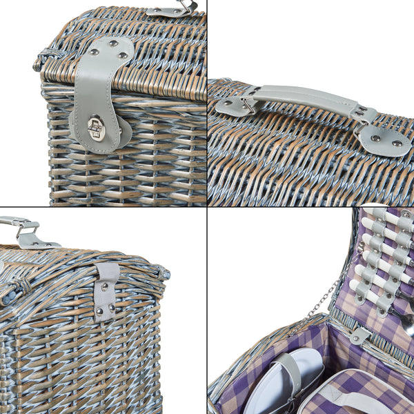 Picnickurv Folldal til 2 personer 40x28x25 cm [casa.pro]