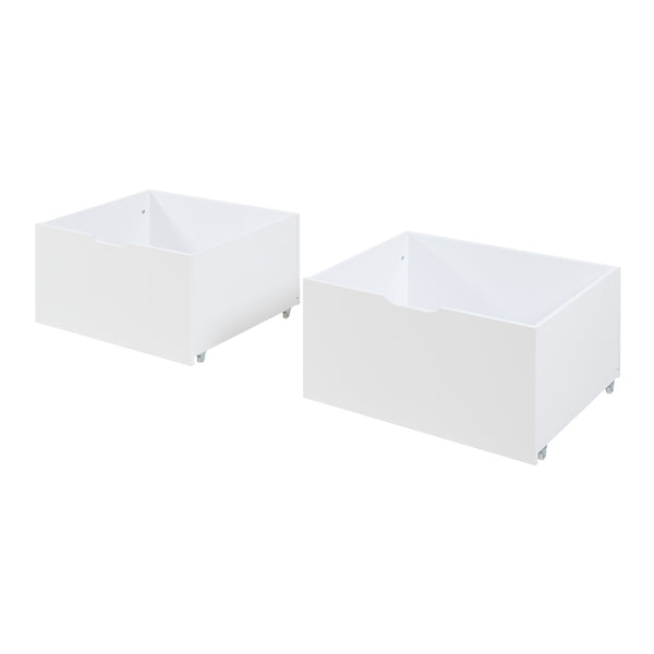 Surnadal husseng med madras 90x200 cm fyrretræ hvid/natur [en.casa]