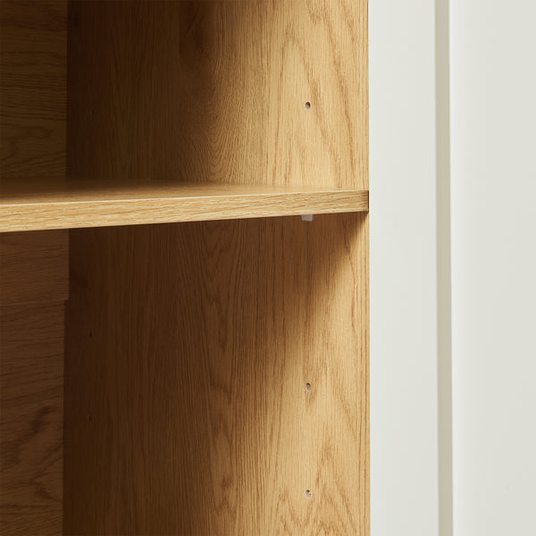 Ferrersp skænk med 2 låger 80x80x40 cm egetræslook/sandfarver [en.casa]