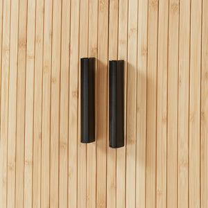 Skab Tvedestrand 100x40x80 cm Natur/Svart [en.casa]