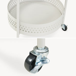 Serveringsvogn Jässaatka stål 76x40 cm grå [en.casa]