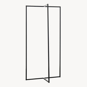 Garderobestativ Norjad 160x80x41 cm Metal Sort [en.casa]