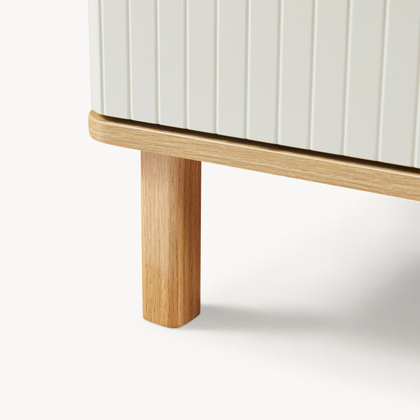 Kommode Ferrersp med 3 skuffer 70x60x40 cm egetræslook/sandfarver [en.casa]