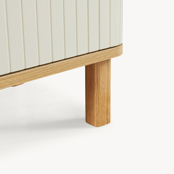 Højskab Ferrersp 160x42x35 cm egetræslook/sandfarver [en.casa]