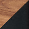 Sidebord Nolarg 65x30x61 cm Sort/Valnøddetræ-look [en.casa]