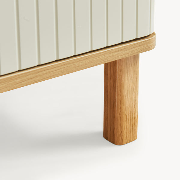 Badeværelsesskab Ferrersp 80x40x35 cm egetræslook/sandfarver [en.casa]