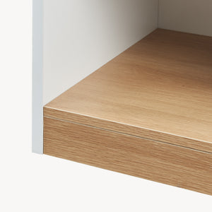 Sengebord Kuorshare 55x42x37 cm hvid/eg-look [en.casa]