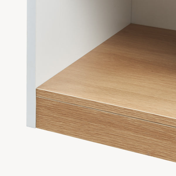 Sengebord Kuorshare 55x42x37 cm hvid/eg-look [en.casa]