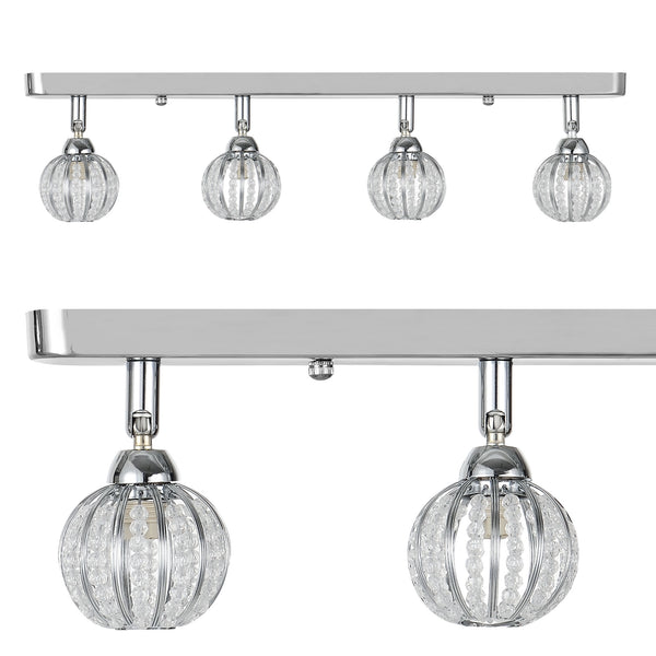 [lux.pro]® Loftlampe Futura - 4x G9 max. 30W - krom