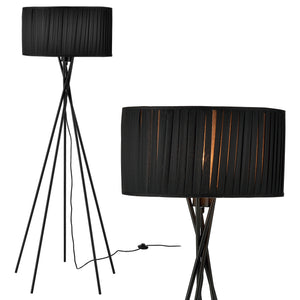 [lux.pro]® Standerlamper - Black Mikado 1xE27 - 60W - sort