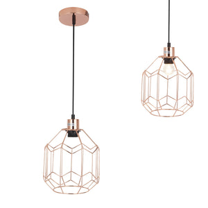 [lux.pro]® Hængelampe Bologna - 1 x E27 - max. 60W - kobber