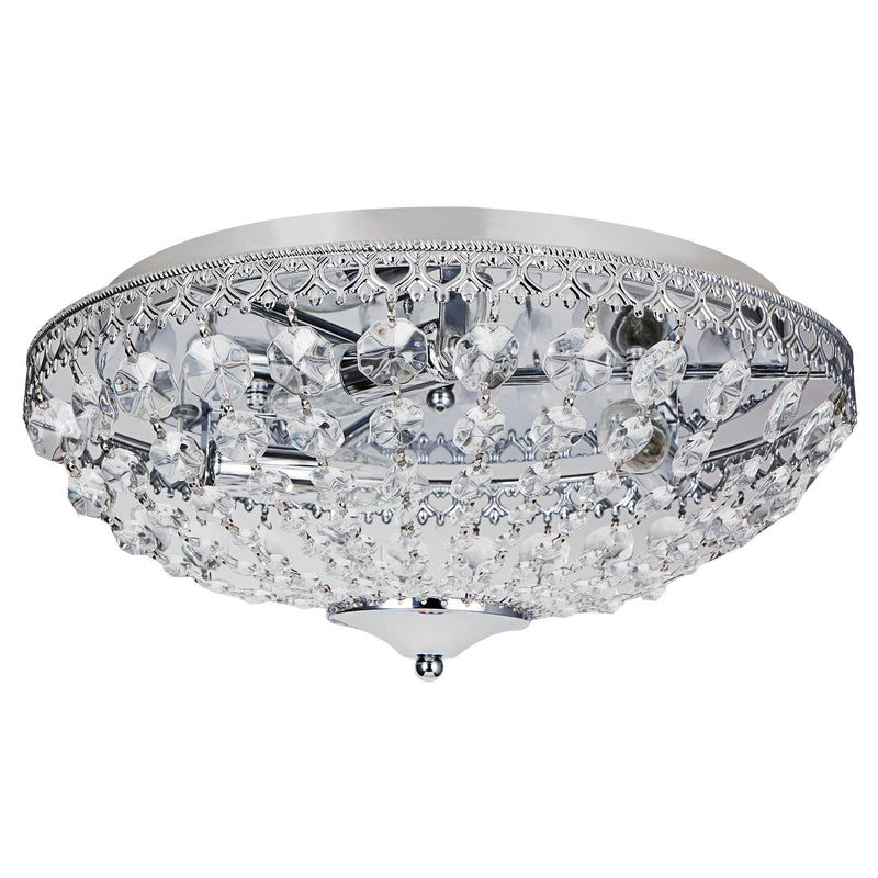 Målskitse  Loftlampe Lydia - 3xE14 max. 40W - aluminium/metal - krom [lux.pro]