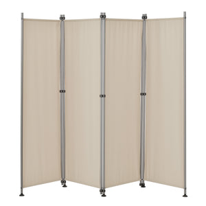 [pro.tec]® Indsynsbeskyttelse - 4 paneler - 215x170cm - pulverlakeret stål - vejrbestandig - i forskellige farver