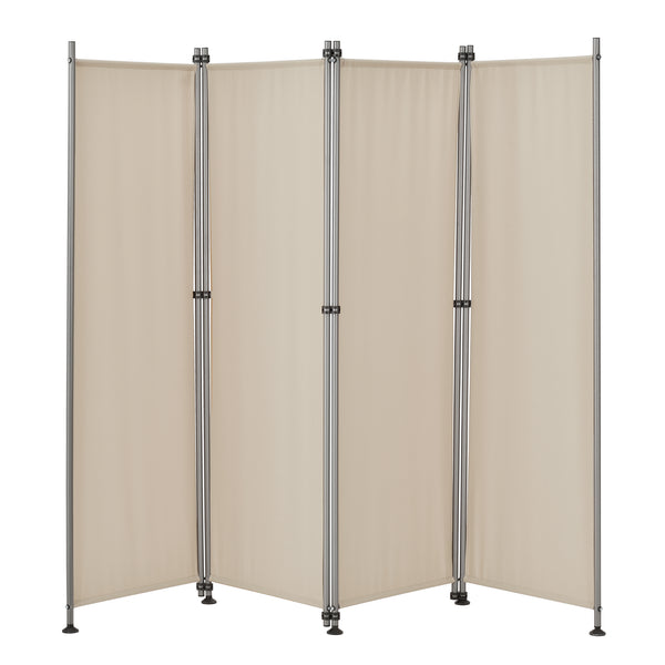 [pro.tec]® Indsynsbeskyttelse - 4 paneler - 215x170cm - pulverlakeret stål - vejrbestandig - i forskellige farver