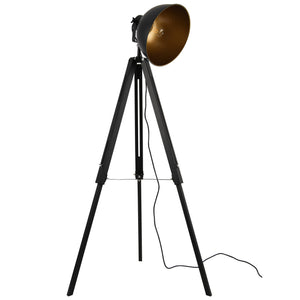 [lux.pro]® Gulvlampe - Passau - 1xE27 - max. 60W - metal -  sort/guld