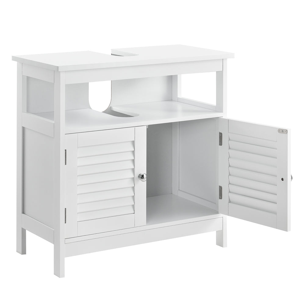  [en.casa]® Underskab til håndvask - 60x60x30cm - hvid