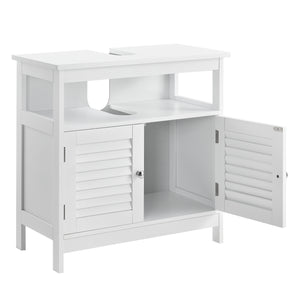  [en.casa]® Underskab til håndvask - 60x60x30cm - hvid