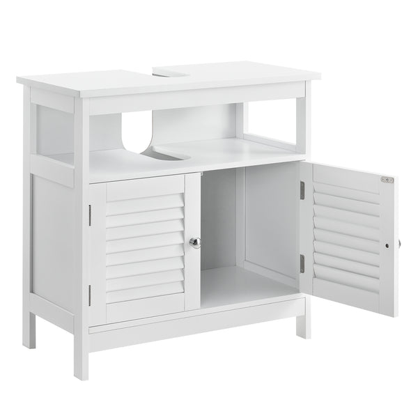  [en.casa]® Underskab til håndvask - 60x60x30cm - hvid