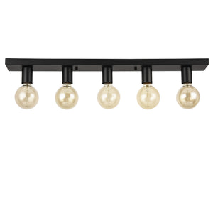 [lux.pro]® Stilig loftlampe - Korinth - 9x8x80cm - metal - sort