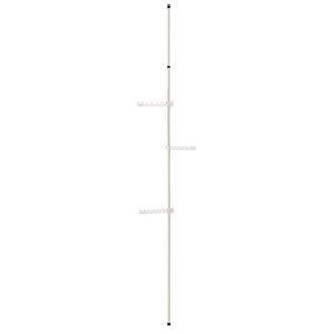 [en.casa]® Teleskopisk tøjstativ - justerbar - 110-305x30cm - hvid