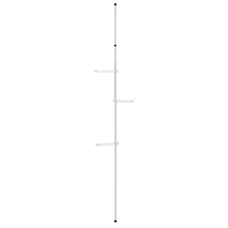 Målskitse [en.casa]® Teleskopisk tøjstativ - justerbar - 110-305x30cm - hvid