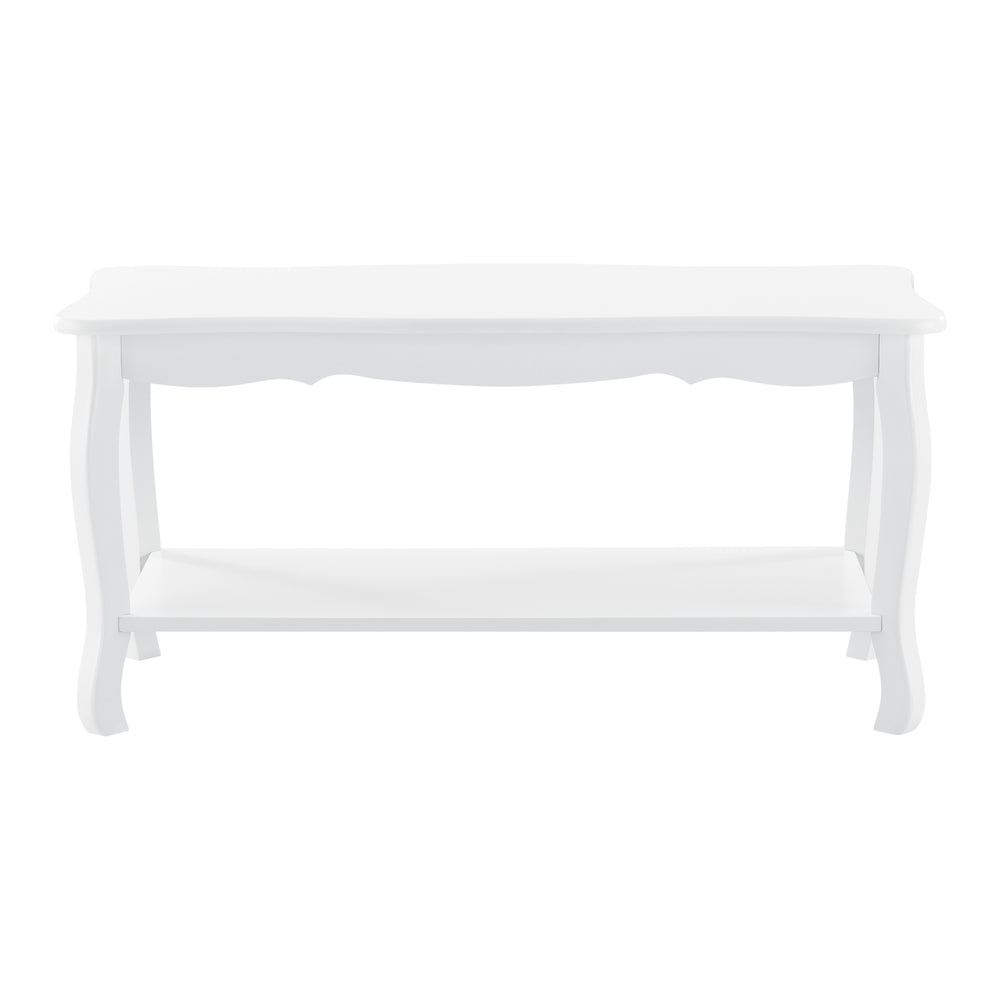 Sofabord Pearl 88x40x42 cm Shabby Chic stil Hvid en.casa - premiumXL