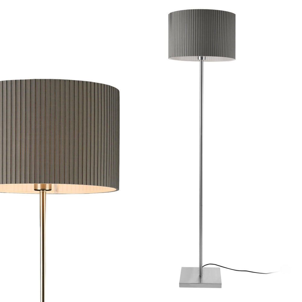 Gulvlampe Coimbra 151 cm 1xE27 metal grå lux.pro - premiumXL
