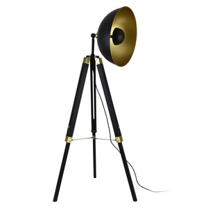 [lux.pro]® Standerlampe Ottawa - 148 cm - Sort / Messing - metal