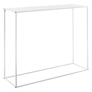 [en.casa]® Sidebord - aflastningsbord - 95x110x32cm - metal - ridsefast - sort