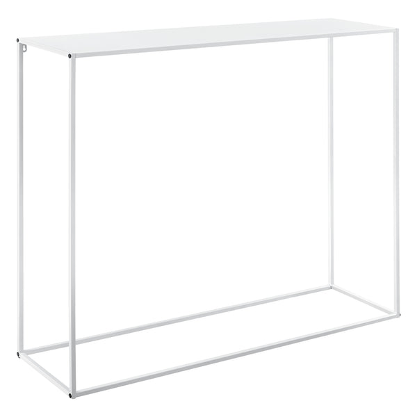 [en.casa]® Sidebord - aflastningsbord - 95x110x32cm - metal - ridsefast - sort