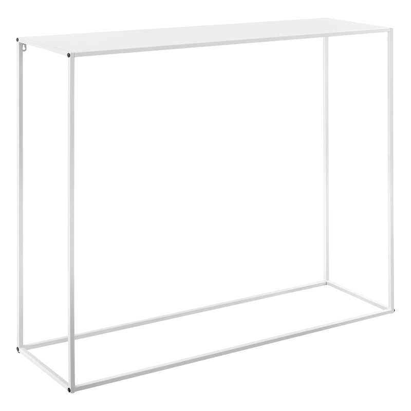 Målskitse [en.casa]® Sidebord - aflastningsbord - 95x110x32cm - metal - ridsefast - sort