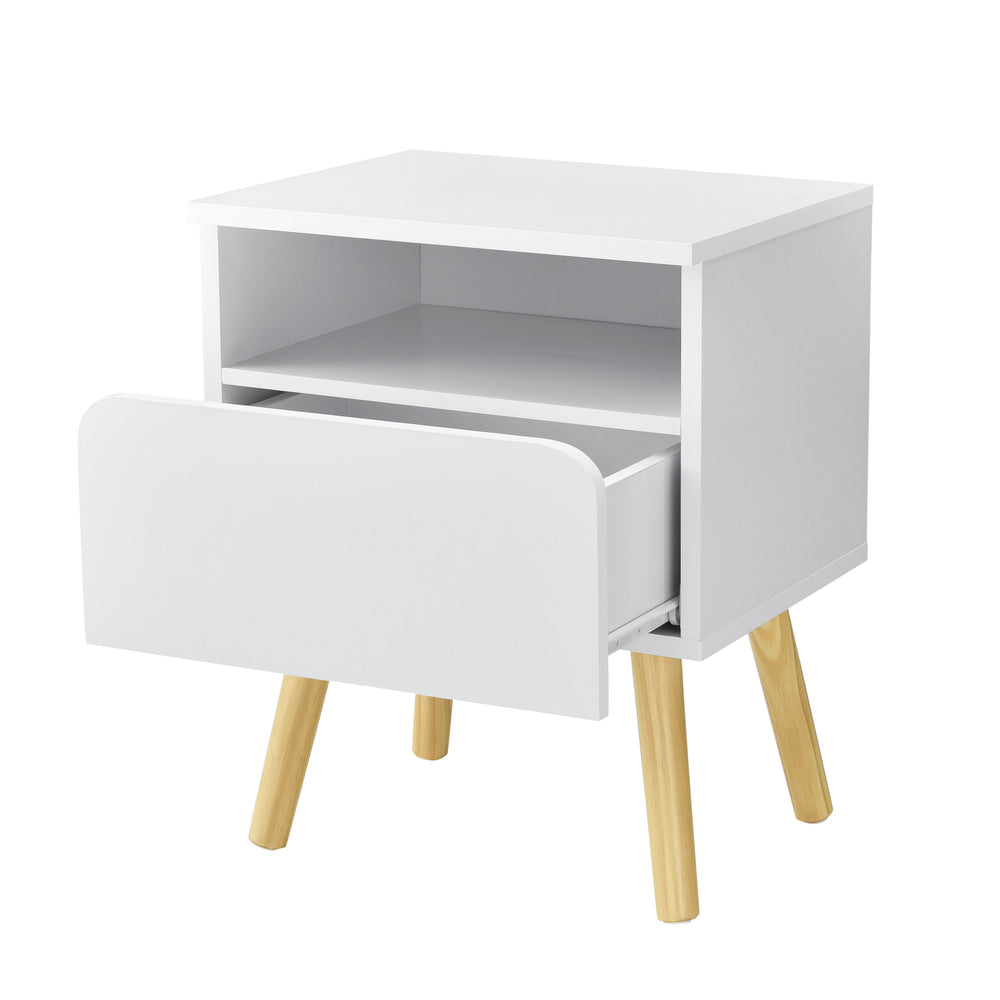 Natbord Dargaville 50x40x34 cm Hvid en.casa - premiumXL