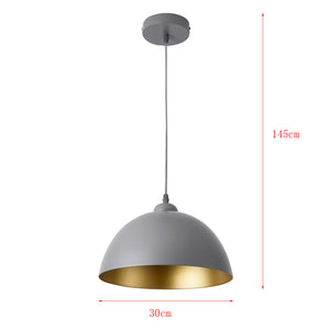 Sæt med 2 pendler Toulon metal grå-guld lux.pro