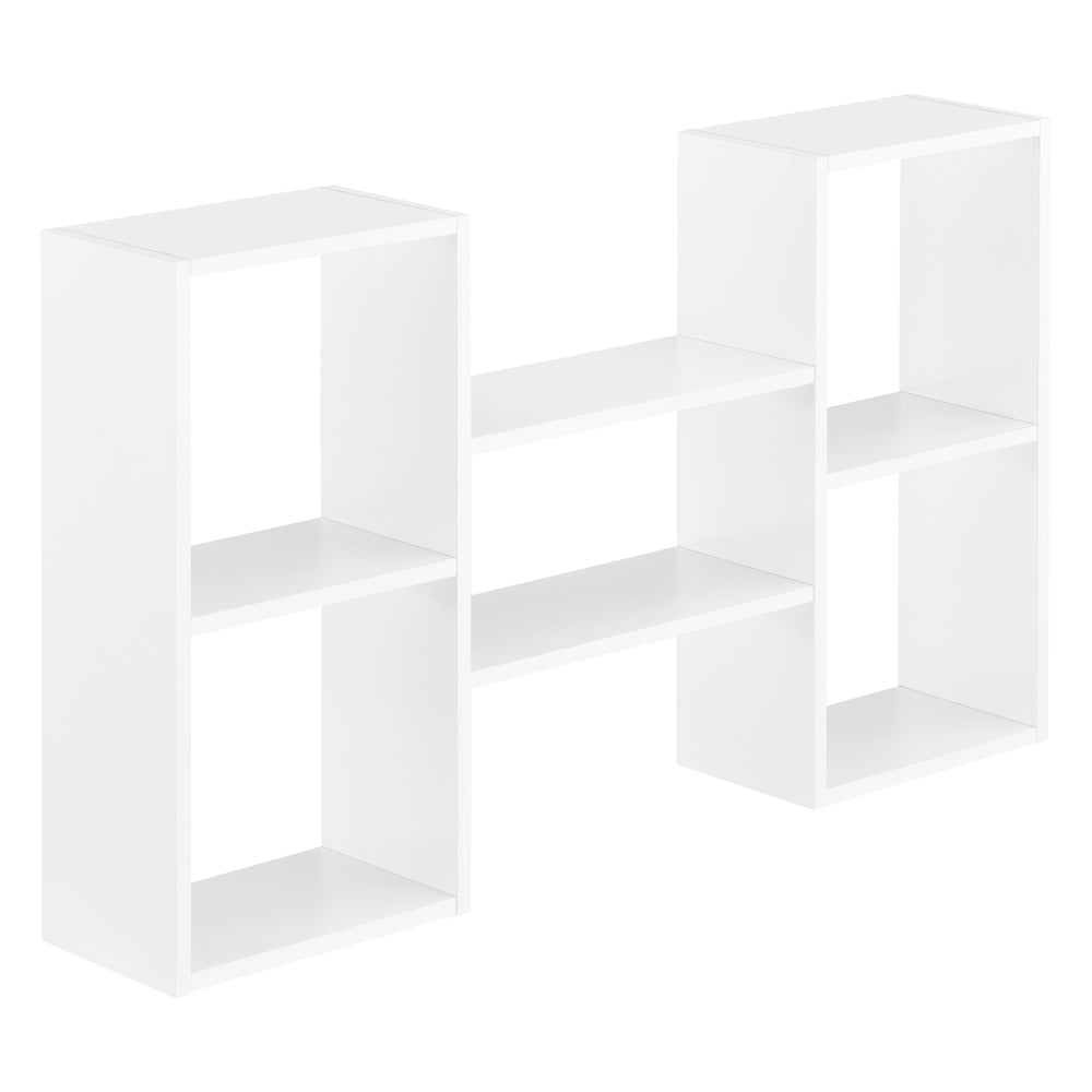 Væghylde Lillesand med 5 hylder 101x18x60 cm Hvid [en.casa] - premiumXL