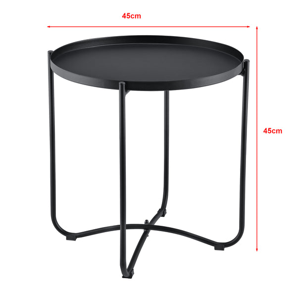 Bord med 2 stole Älvkarleby Black en.casa
