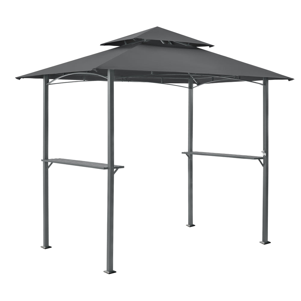 Grillpavillon Parga 250x241x151cm mørkegrå en.casa - premiumXL