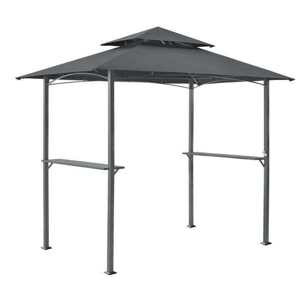 Grillpavillon Parga 250x241x151cm mørkegrå en.casa