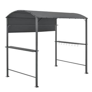 Pyrgos grillpavillon 215 x 220 x 140 cm mørkegrå en.casa