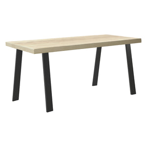 Kraftisried bordstel sæt af 2 55/70x72cm stål sort [en.casa].