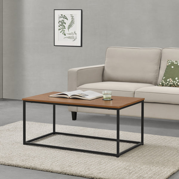 Sofabord Esbjerg 100x55x45cm Mørkt træ en.casa