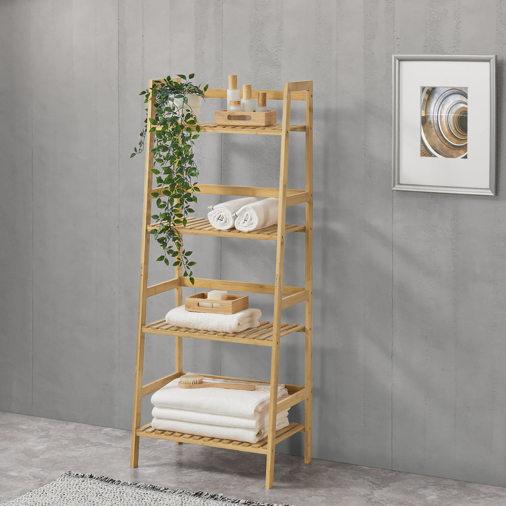 Bambus stigehylde Vinje 48x32x123cm [en.casa].