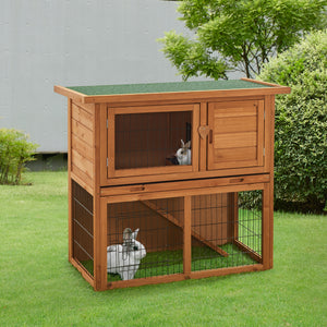Kaninbur Nidda 85x91,5x45cm grantræ [en.casa]