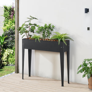 Højseng Lelystad 98x25x82cm stål antracit [en.casa].