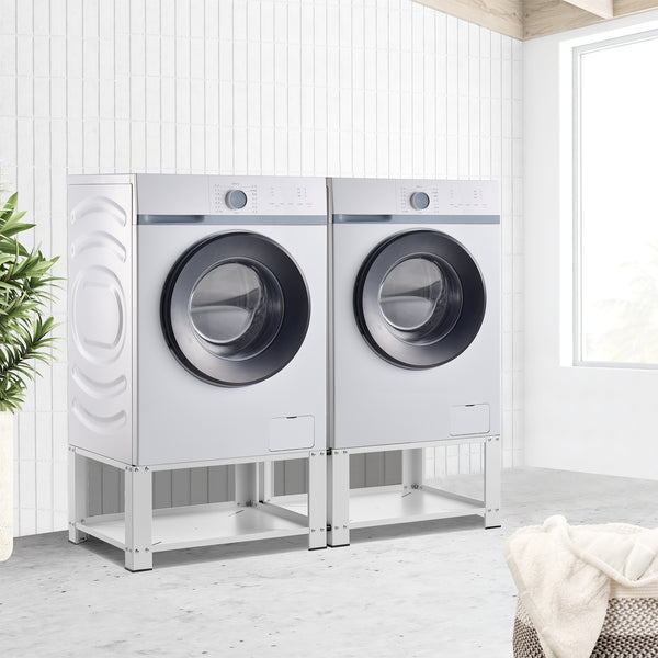 Vaskemaskine sokkel 2-fold Cremlingen 150 kg Hvid [en.casa]