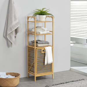 Vasketøjsstativ i bambus Tidaholm 118x39,5x30,5cm [en.casa].