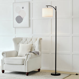 Coventry gulvlampe sort/beige [lux.pro].