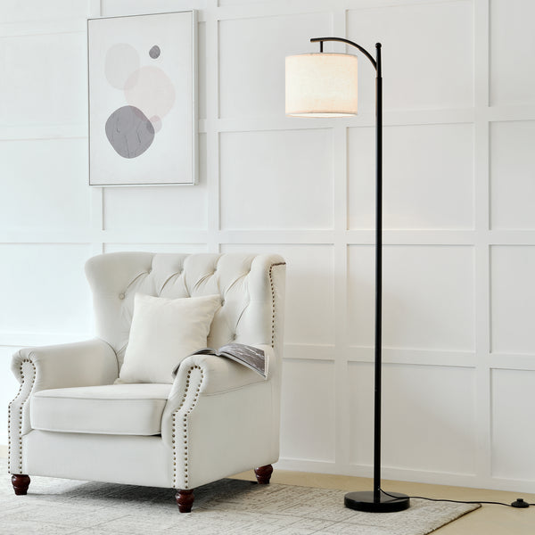 Coventry gulvlampe sort/beige [lux.pro].