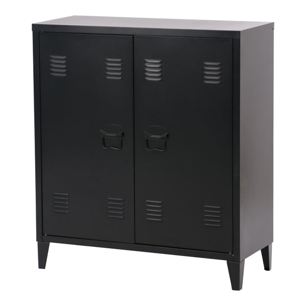 Metalskab Oripää 90x80x33 cm sort [en.casa].