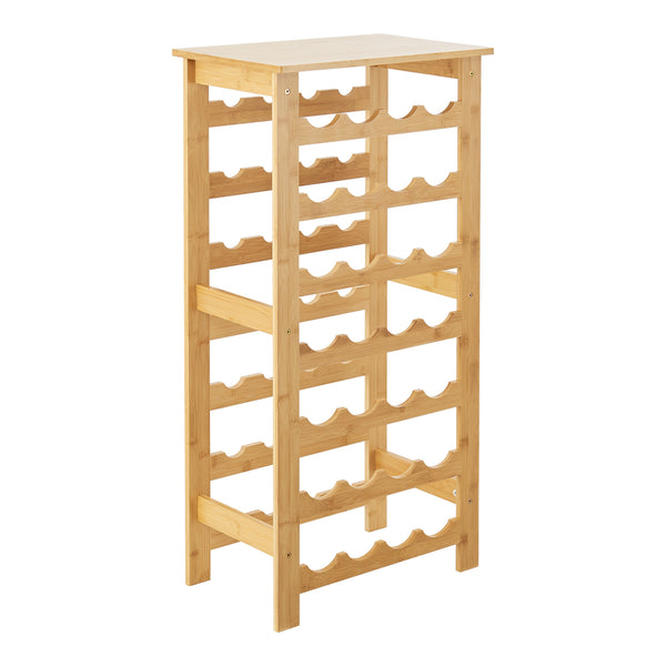 Vinreol Äänekoski 94x47x29 cm bambus natur [en.casa].